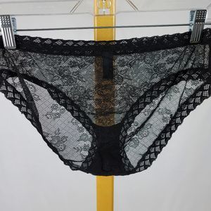 Natori stretch black lace panty panties underwear